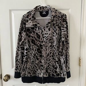 Jones New York Sport Leopard Print Jacket